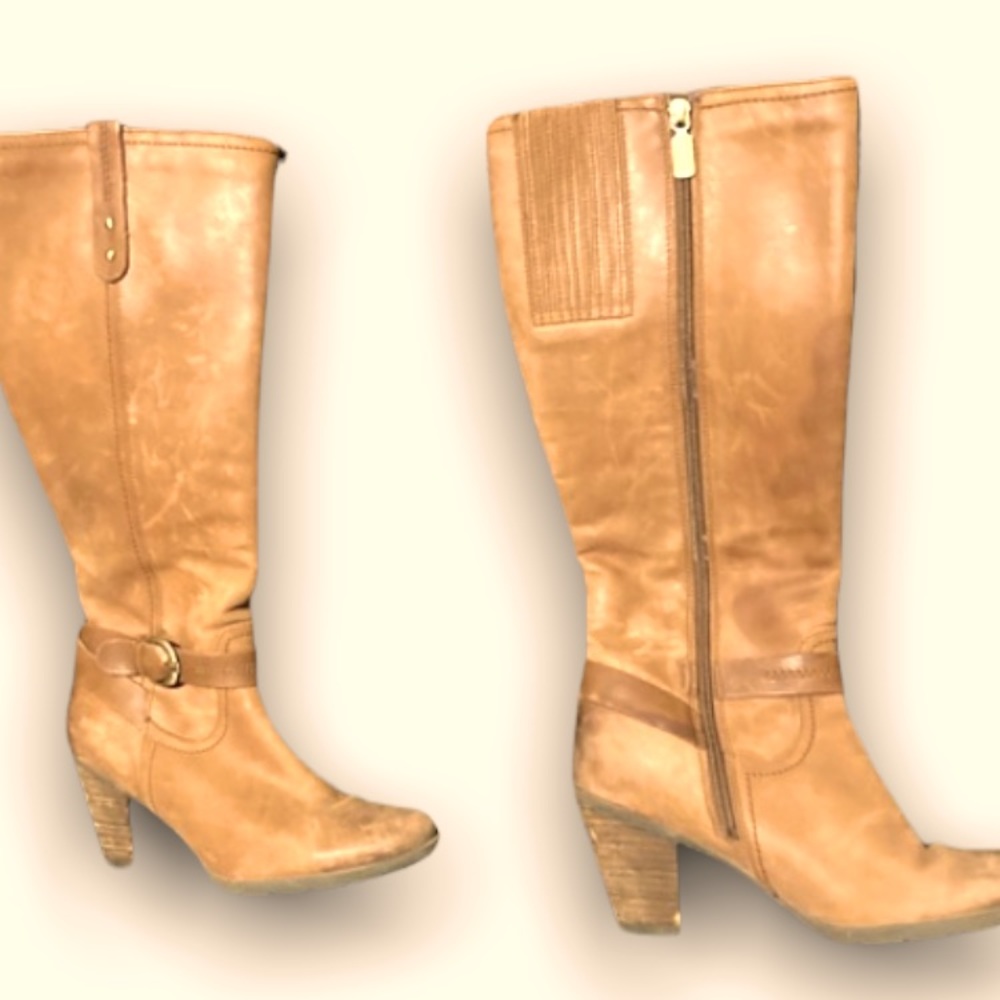 Blondo size 8 heeled knee length boots